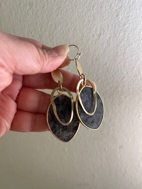 Gold-Tone Drop Earrings